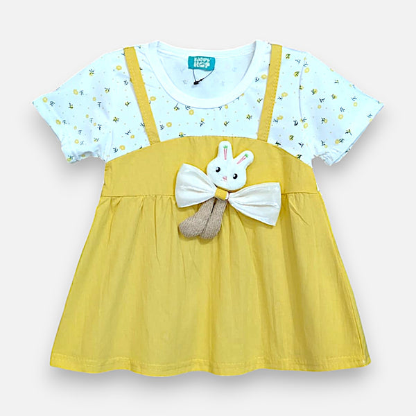 Summer Baby Girl Casual Dress with Teddy