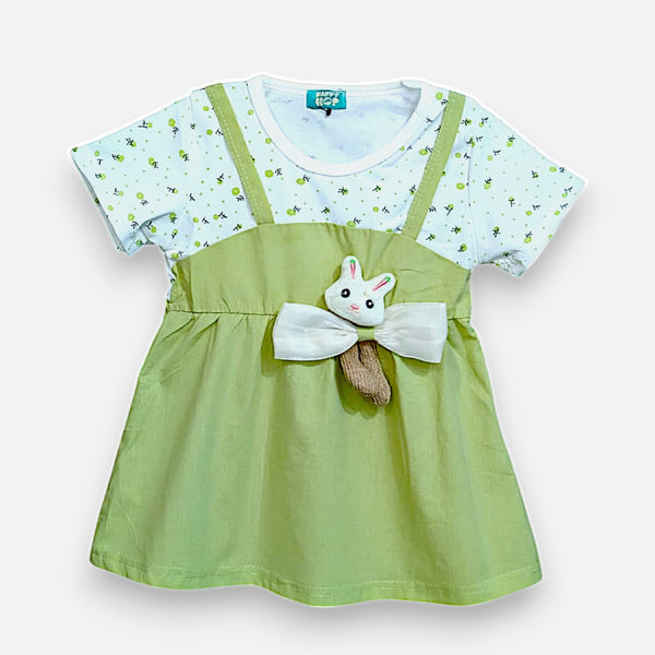 Summer Baby Girl Casual Dress with Teddy