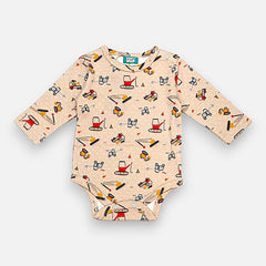 Brown Full Sleeves baby Onesies