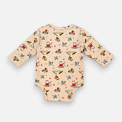 Brown Full Sleeves baby Onesies