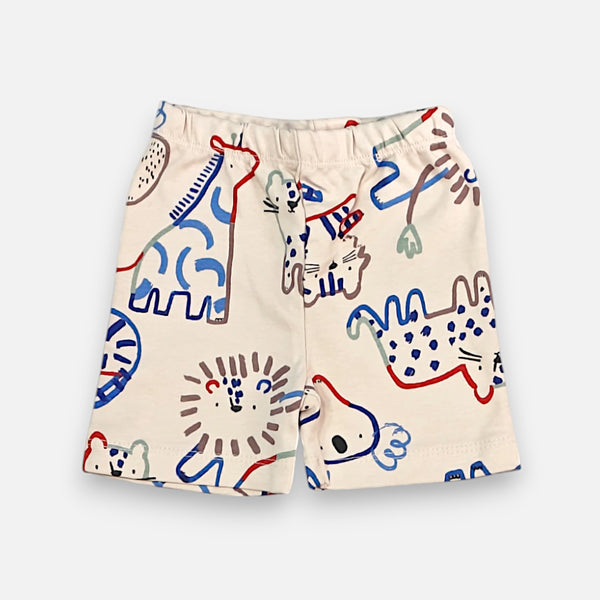 Cat Printed Vest and Short Set