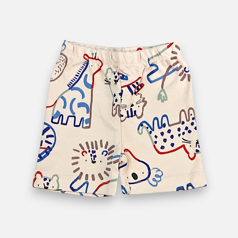 Cat Printed Vest and Short Set