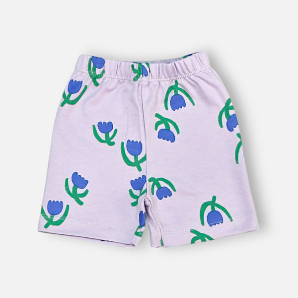 Flower Printed Vest and Short Set