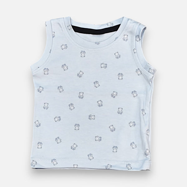Teddy Printed Vest and Short Set