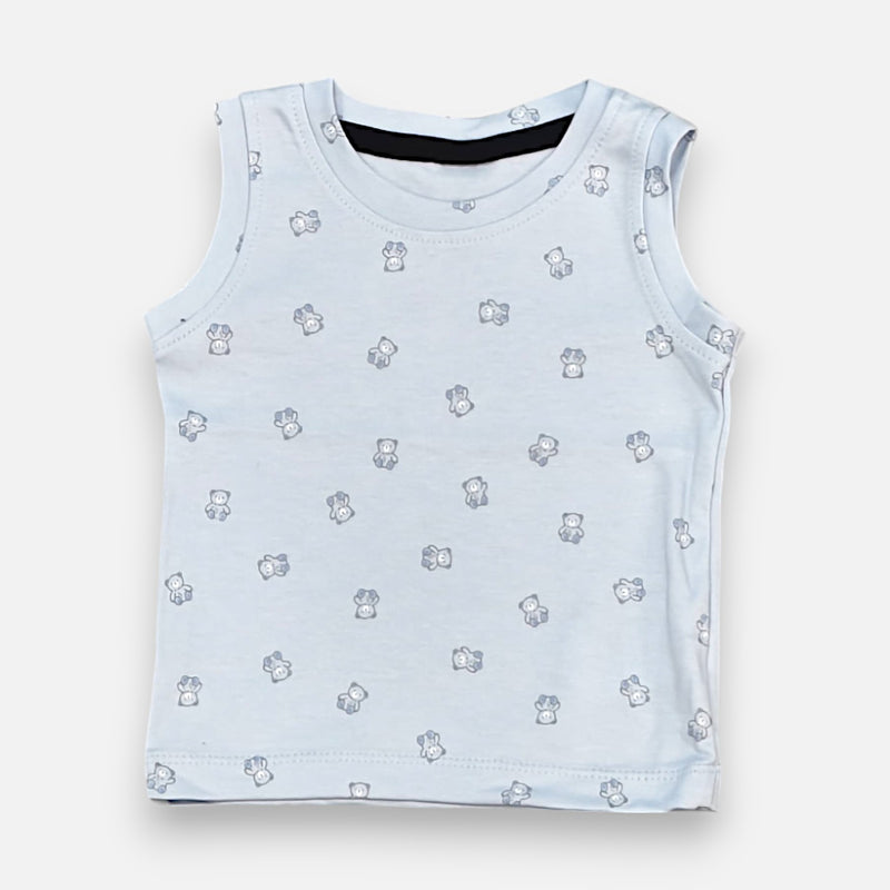 Teddy Printed Vest and Short Set