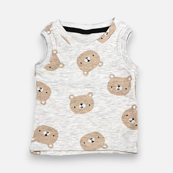 Panda Printed Vest and Short Set