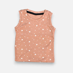 Heart Printed Vest and Short Set