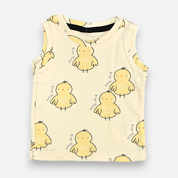 Duck Printed Vest and Short Set