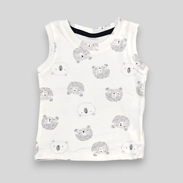Panda Printed Vest and Short Set