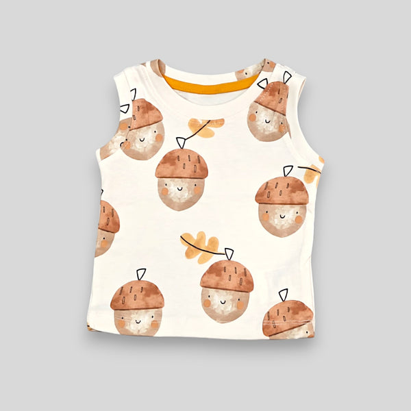 Fruit Printed Vest and Short Set