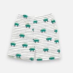 Green Dino Printed Vest and Short Set