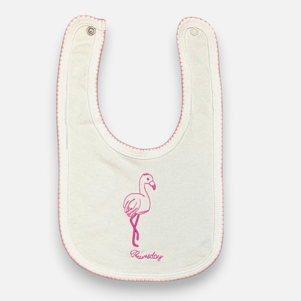 Baby Premium Bibs - Pink Swan