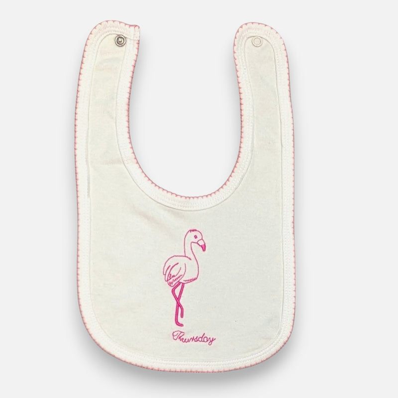 Baby Premium Bibs - Pink Swan