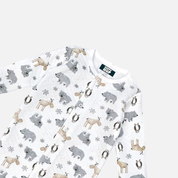 Quilted Printed Baby Romper