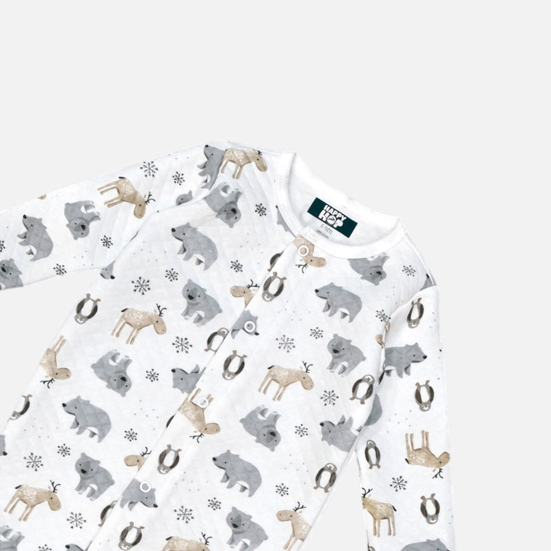 Quilted Printed Baby Romper