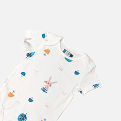 Bunny Printed Short Sleeves Onesies