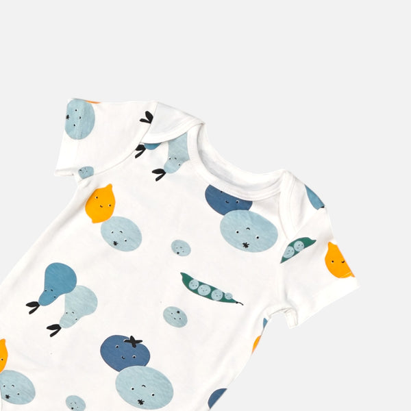 Vegetable Printed Half Sleeves Onesies