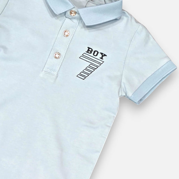 Light Green Collar Polo T-shirt