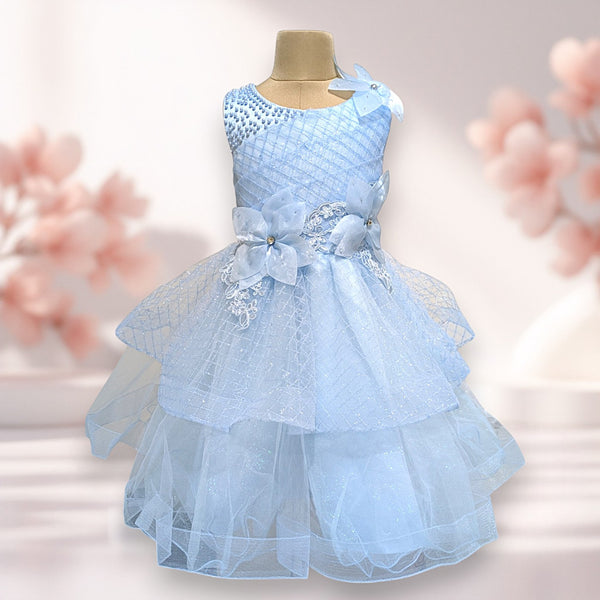 Light Blue Party Premium Princess Dress