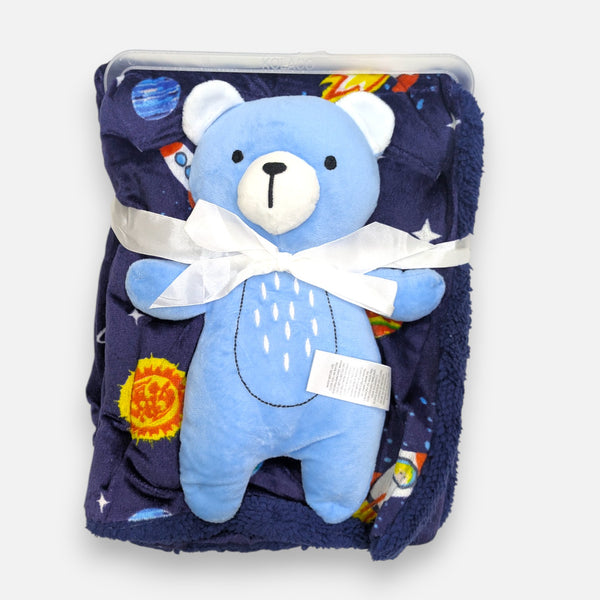 Teddy Soft Blanket with Plush Toy