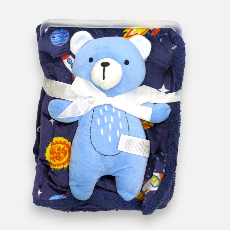 Teddy Soft Blanket with Plush Toy