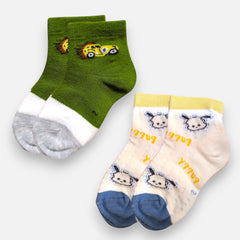 Ankle Length Casual Socks Pair of 2