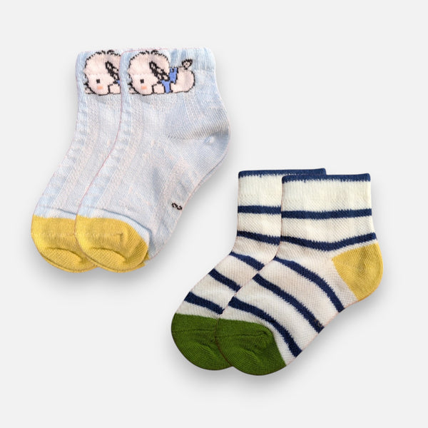 Ankle Length Casual Socks Pair of 2