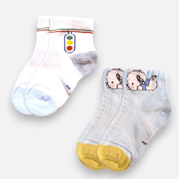 Ankle Length Casual Socks Pair of 2