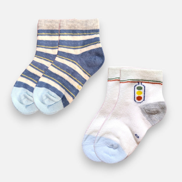Ankle Length Casual Socks Pair of 2
