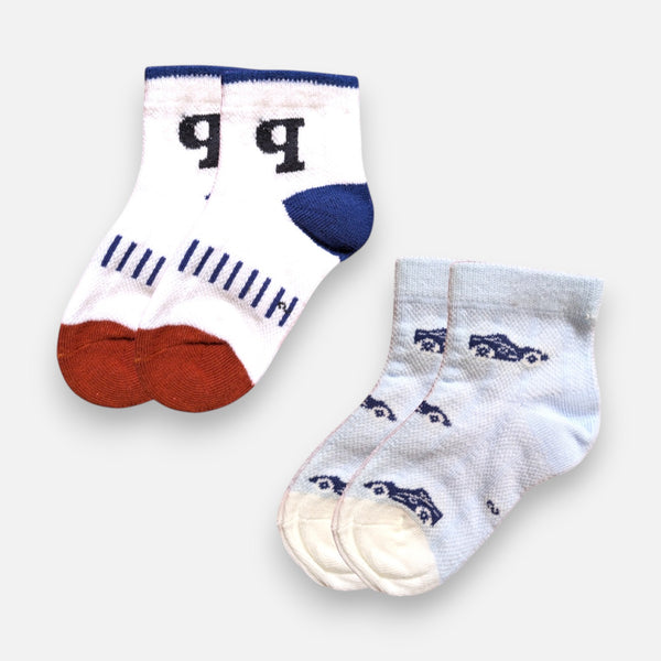 Ankle Length Casual Socks Pair of 2