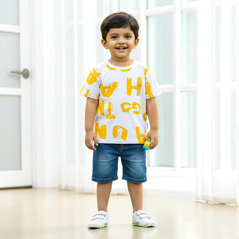 Duominuo Premium Printed Round Neck T-shirt